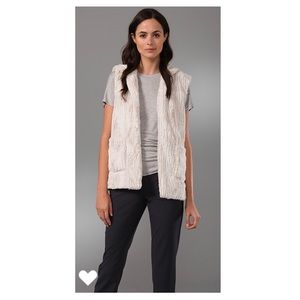 Boulee - “Jackie” Faux Fur Vest (Ivory)
